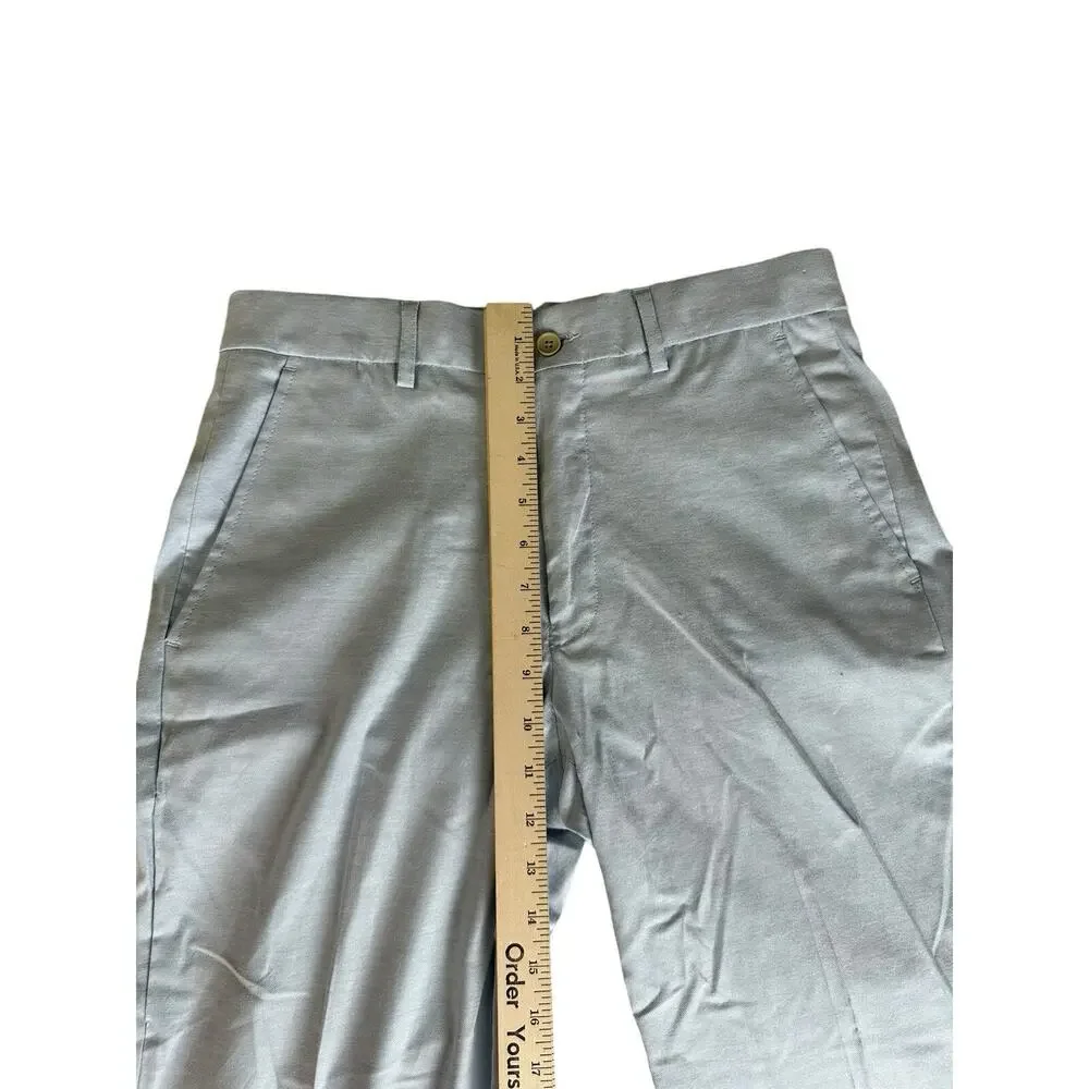 Britches By Samtex Slim Fit Pants Mens 32x30 Blue Cotton Lightweight Work NEW